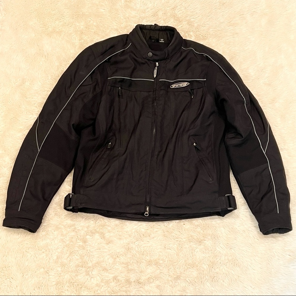 Harley Davidson FXRG Nylon Motorcycle Riding Jacket  - Size Large